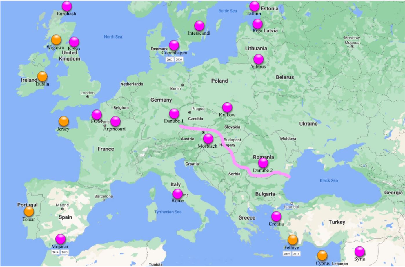Away Hashes map