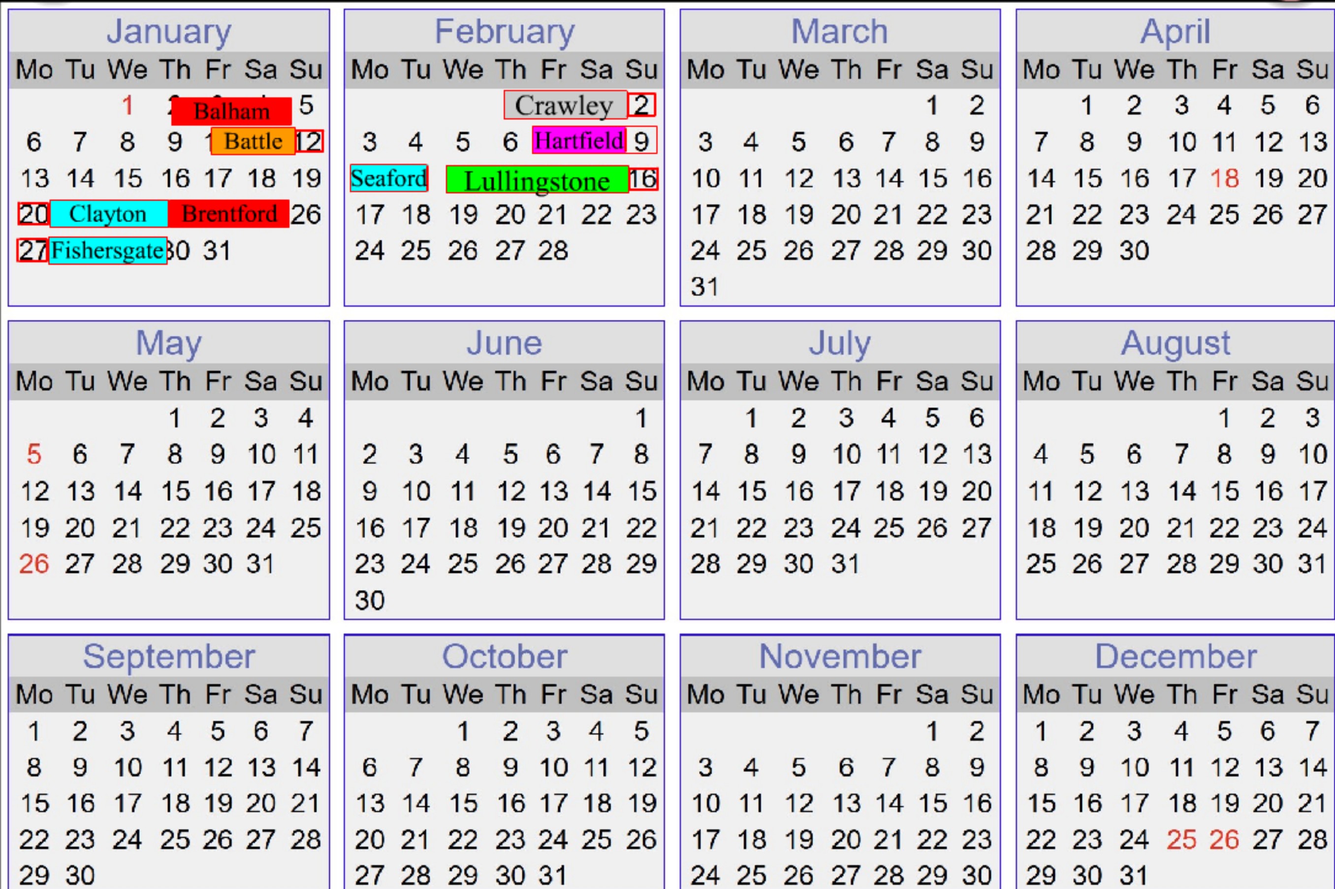 calendar 2025